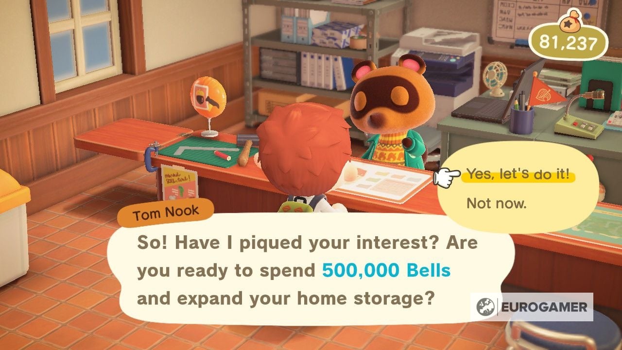 Animal Crossing storage shed How to unlock the storage shed and how it